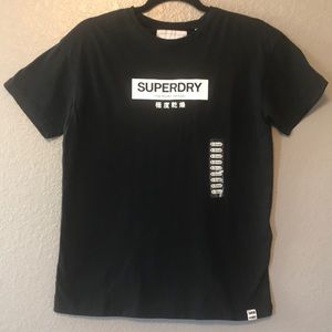 NWT Black T -Shirt SUPERDRY XS